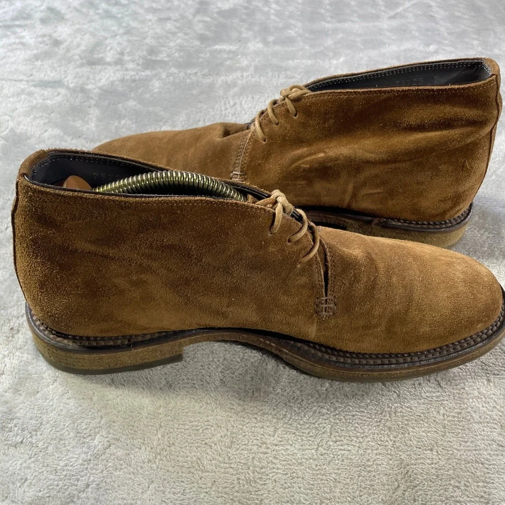 To Boot New York Adam Derrick Chukka Boots Mens 9 Brown Suede Leather Italy